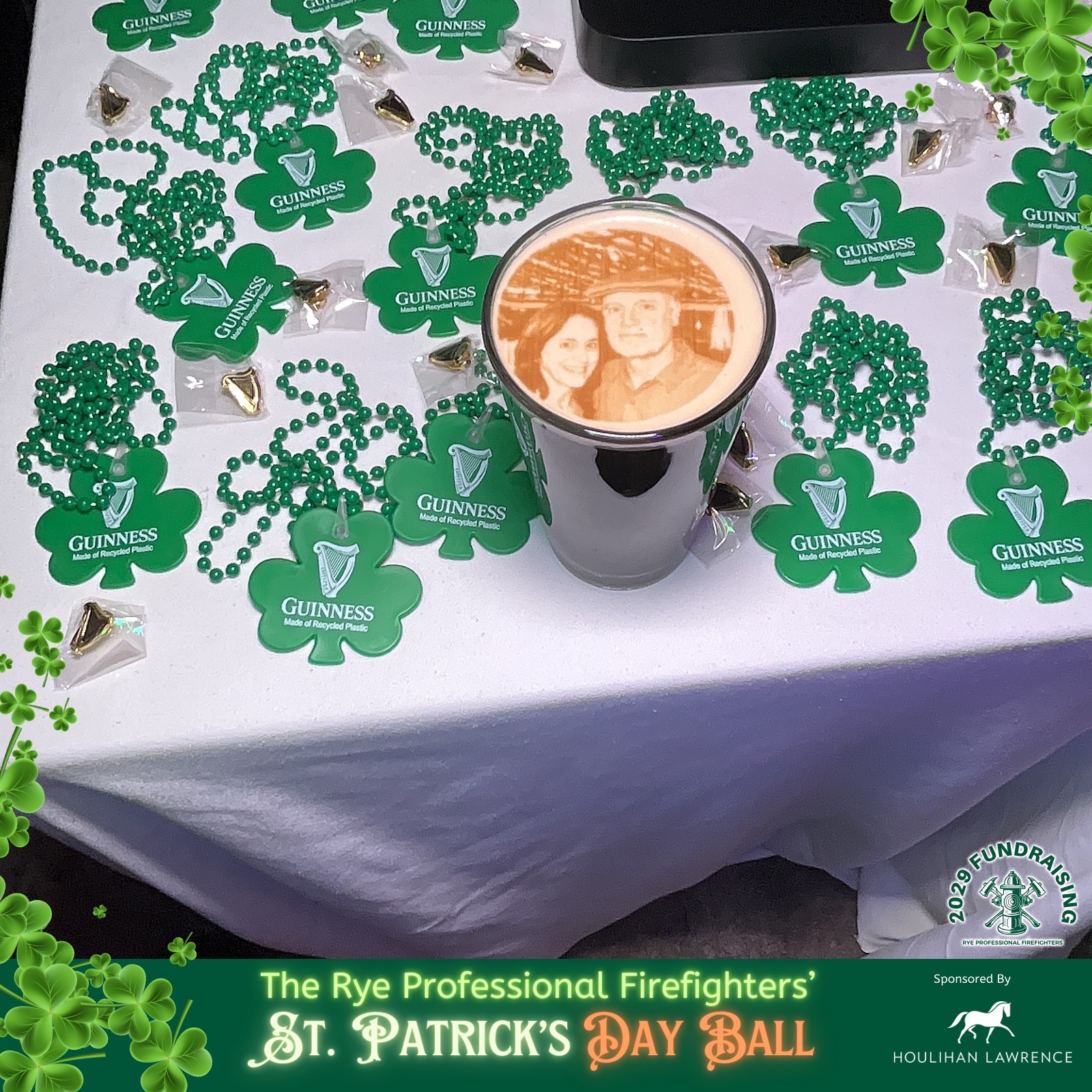 Absolutely Fabulous Photo Booth at the Rye Professional Firefighters’ St. Patrick’s Day Ball, Manursing Club, Rye, NY