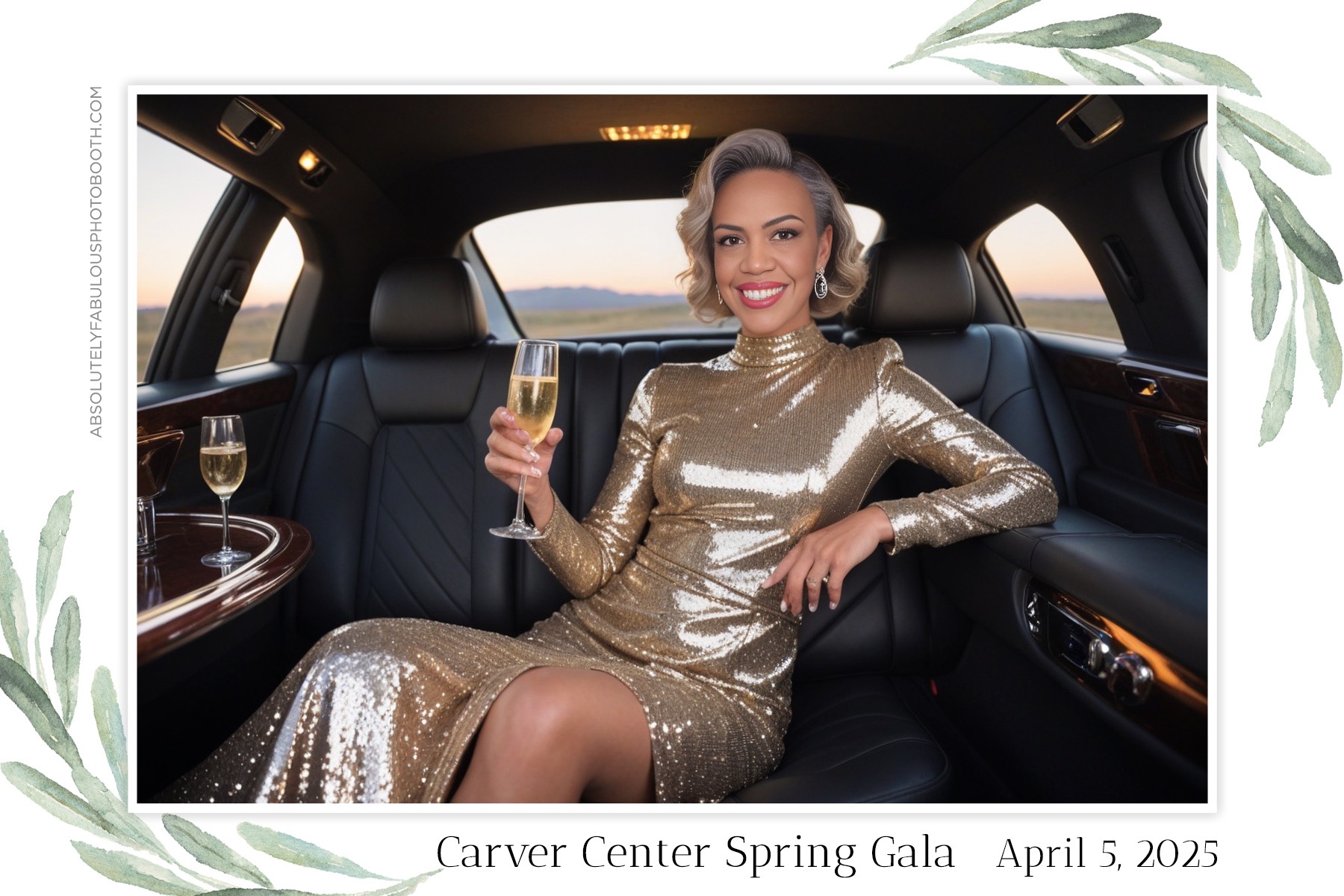 Absolutely Fabulous AI Limo Photobooth at Carver Center Gala