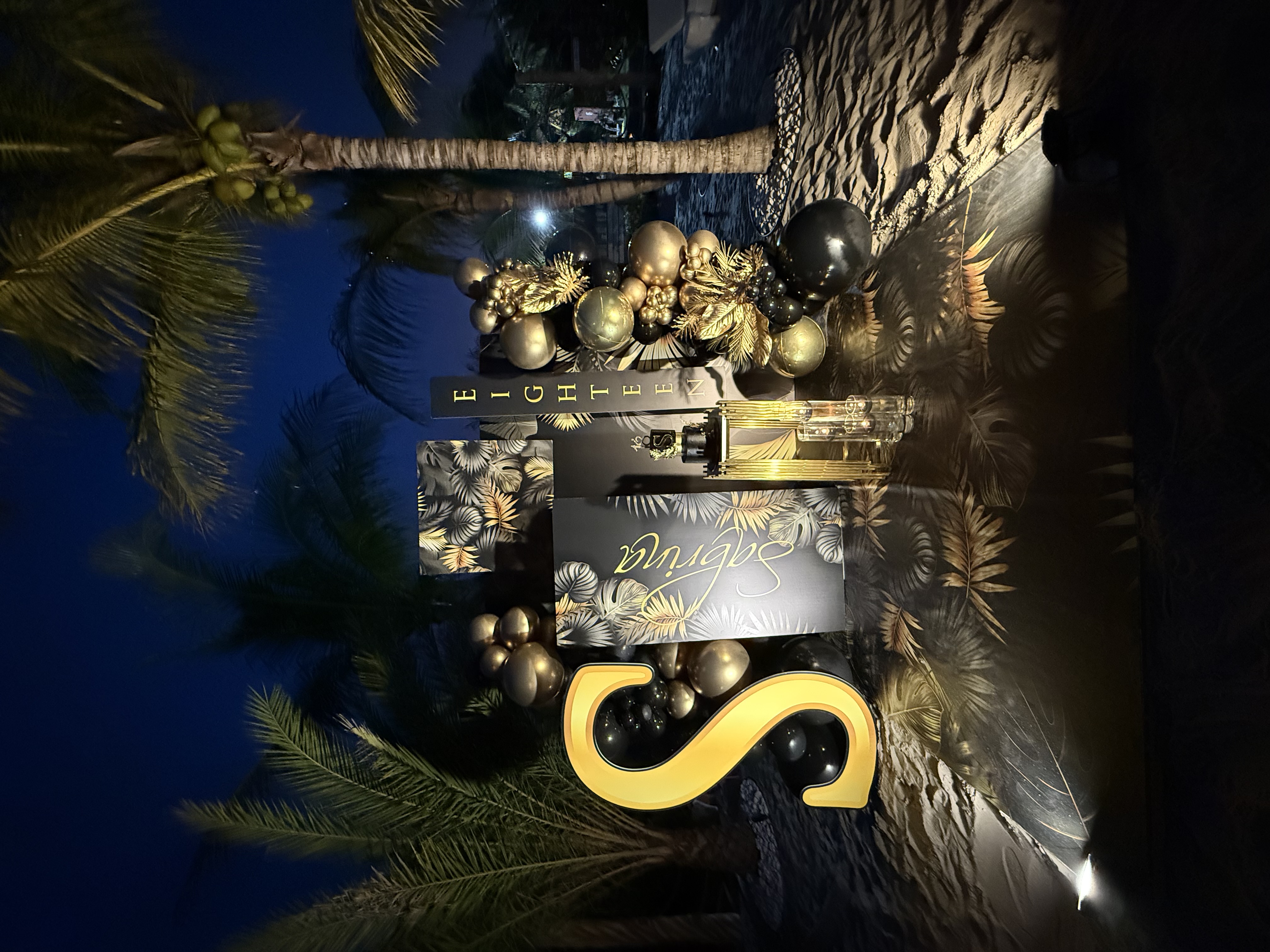 Themed event setup with custom decorations by Luxury Group FF Corp