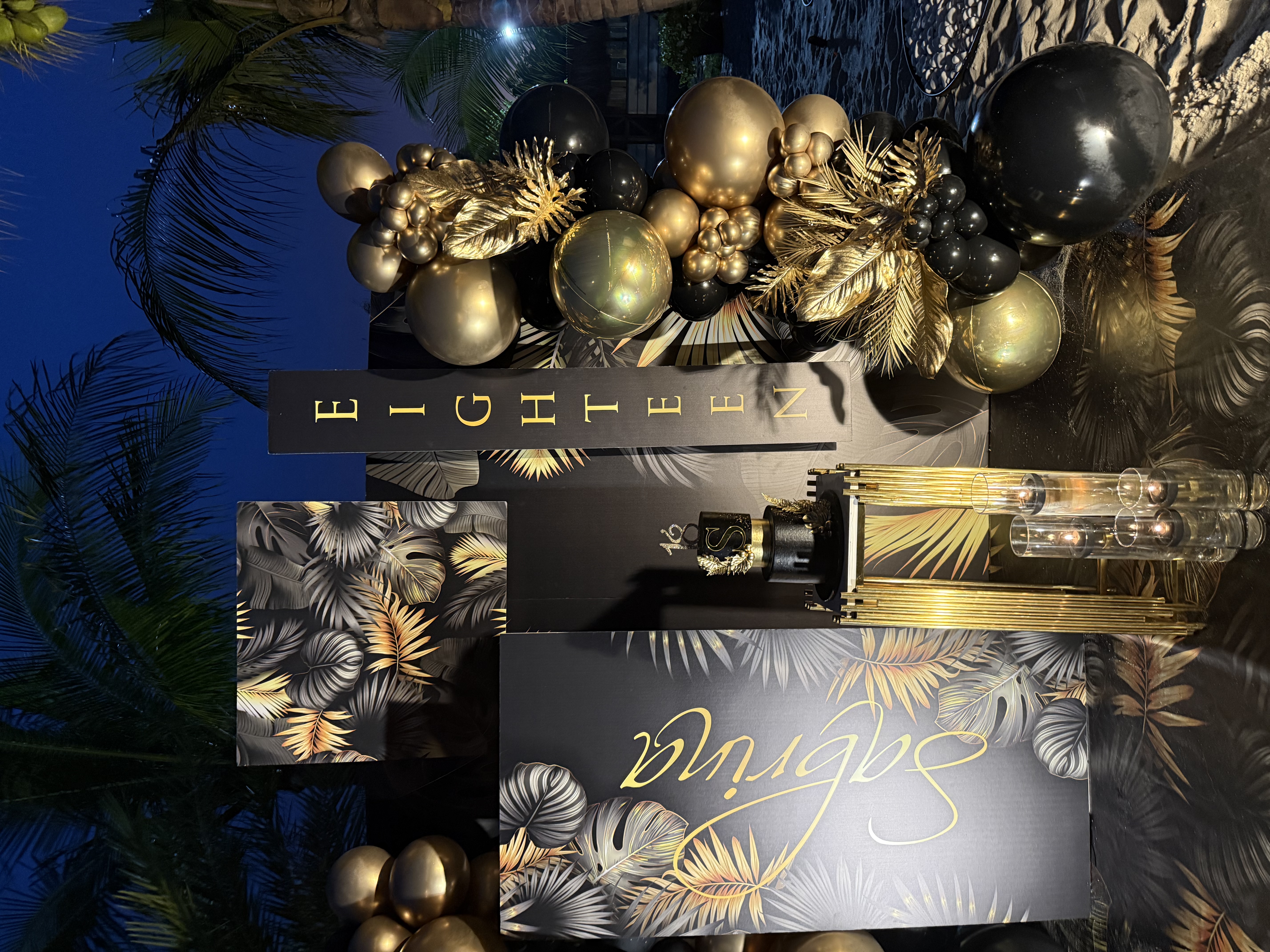 Elegant balloon decoration and installation by Luxury Group FF Corp