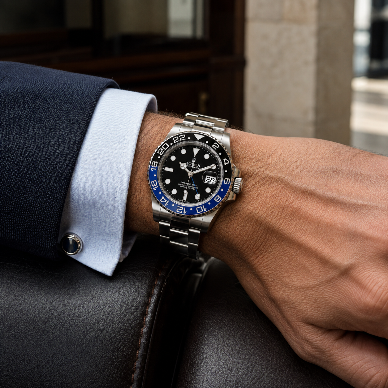 Rolex GMT-Master II 'Batman' 126710BLNR — actual watch photo