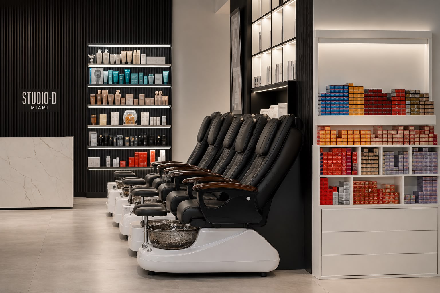 Studio-D Brickell precision hair coloring session in Miami