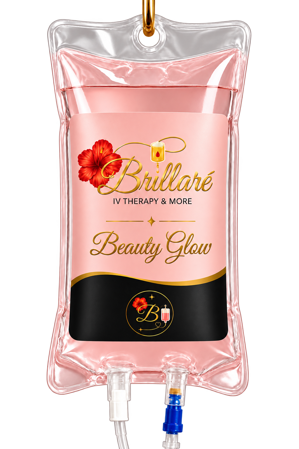 Brillaré Hibiscus Glow IV therapy bag