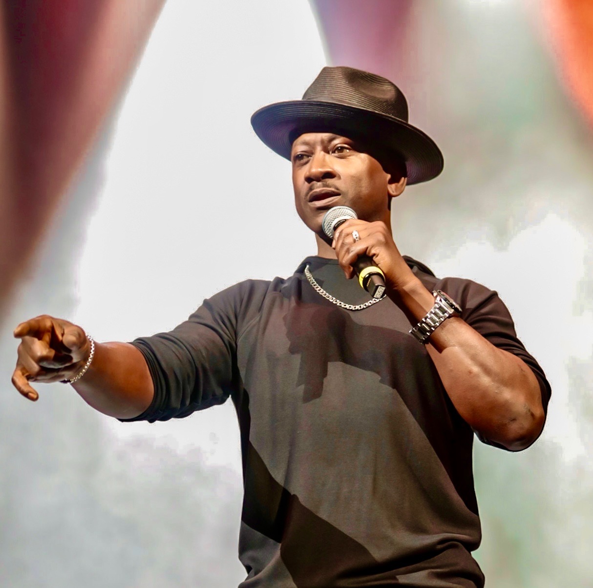 Microphone and spotlight