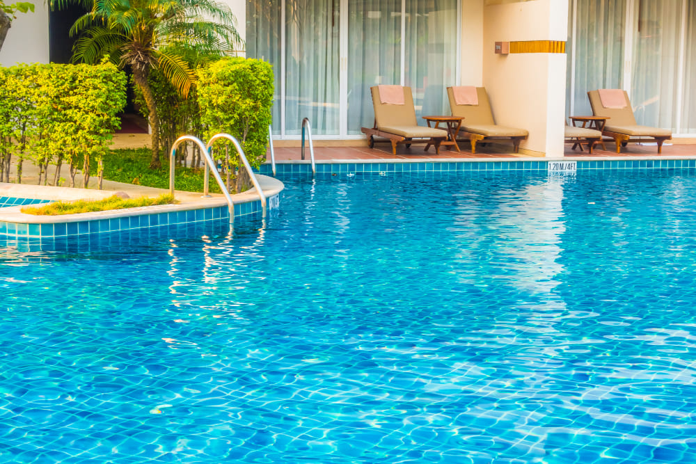 Vue de la piscine