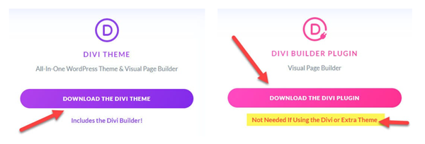 divi theme and plugin options for download