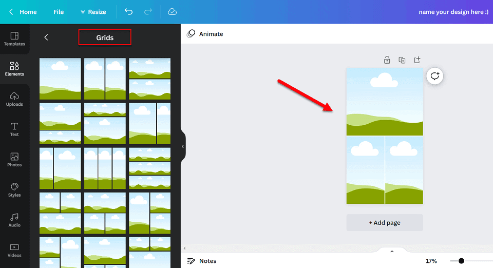 use grids for better photos