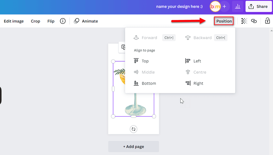 image positioning