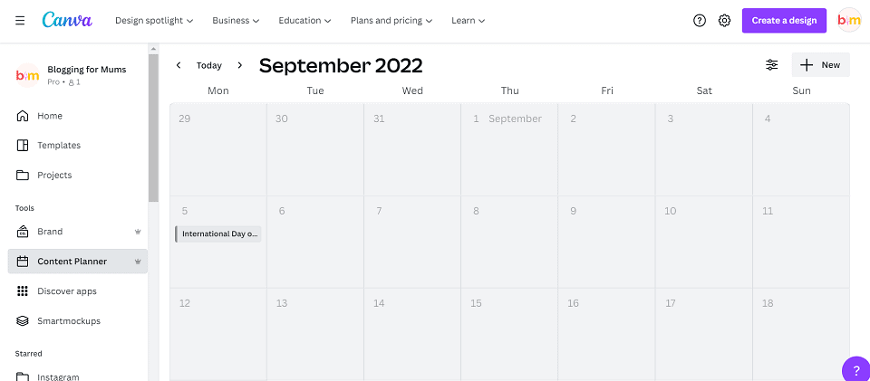 calendar view to schedule designs