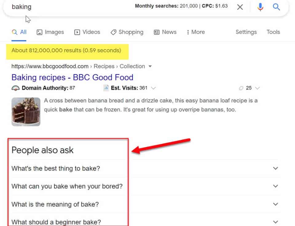 how to pick a niche by checking google search