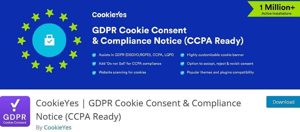 GDPR cookie consent plugin