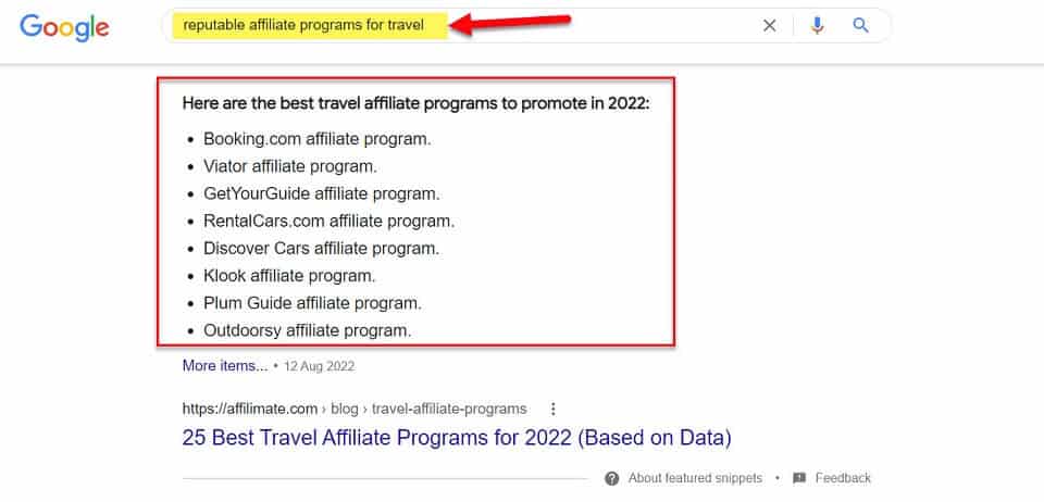 reputable affiliate programs