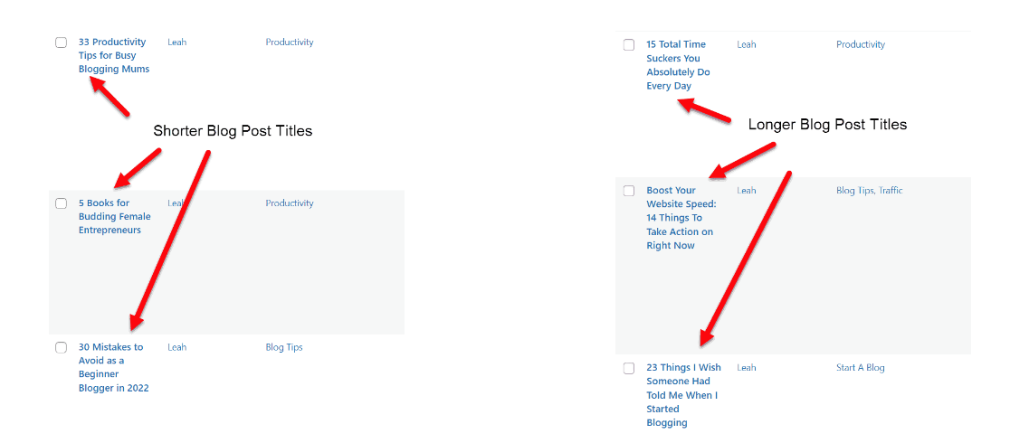shorter blog post titles