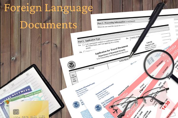 Notarizing foreign language documents