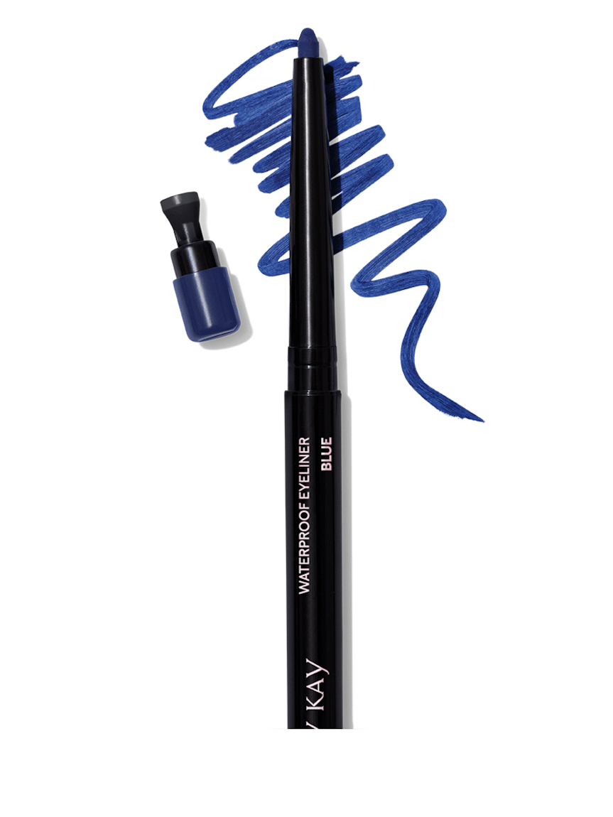 Blue eyeliner Blue eyeliner