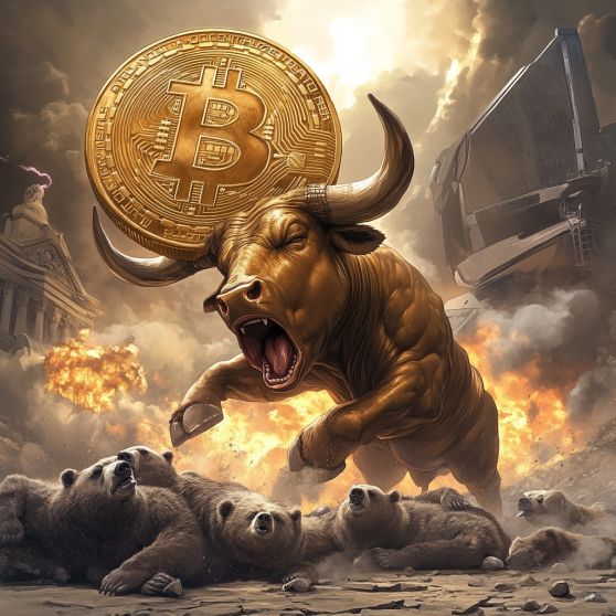BTC predicted to burst as USD drops.