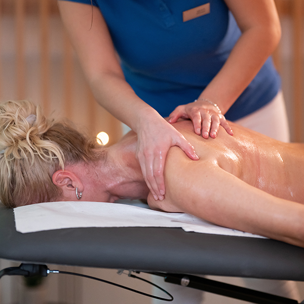 Woman getting a medical massage