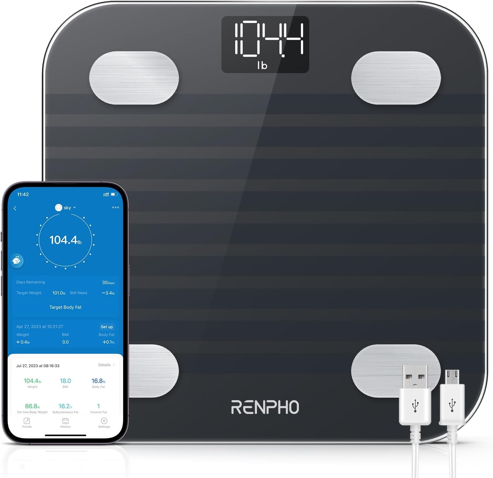 Bluetooth body fat scale Bluetooth body fat scale