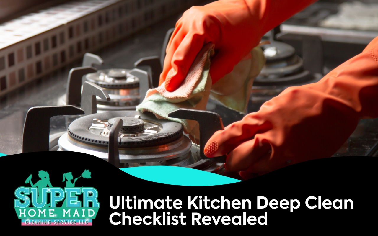 Essential cleaning tools for kitchen deep clean checklist
