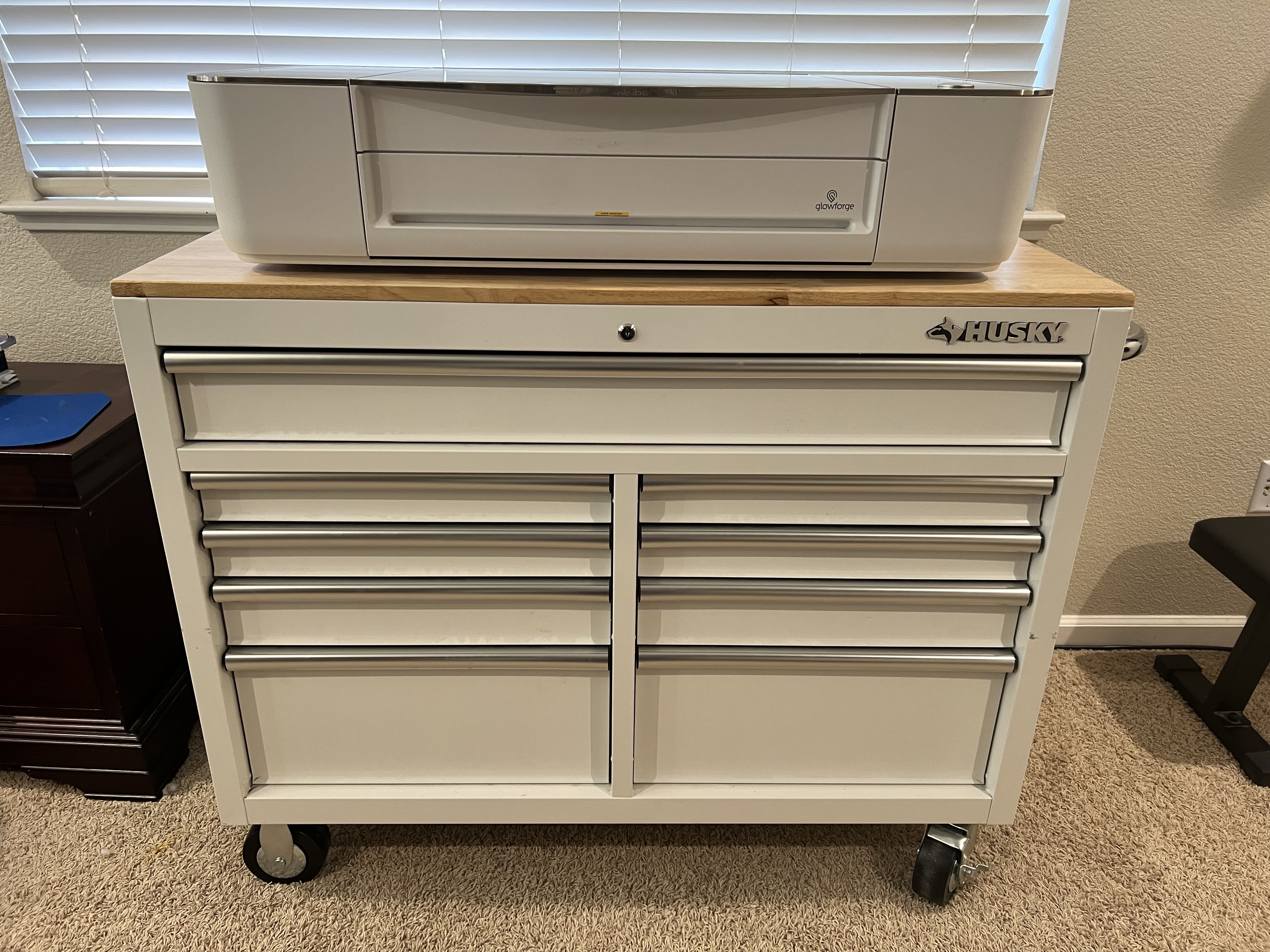 glowforge in craft room