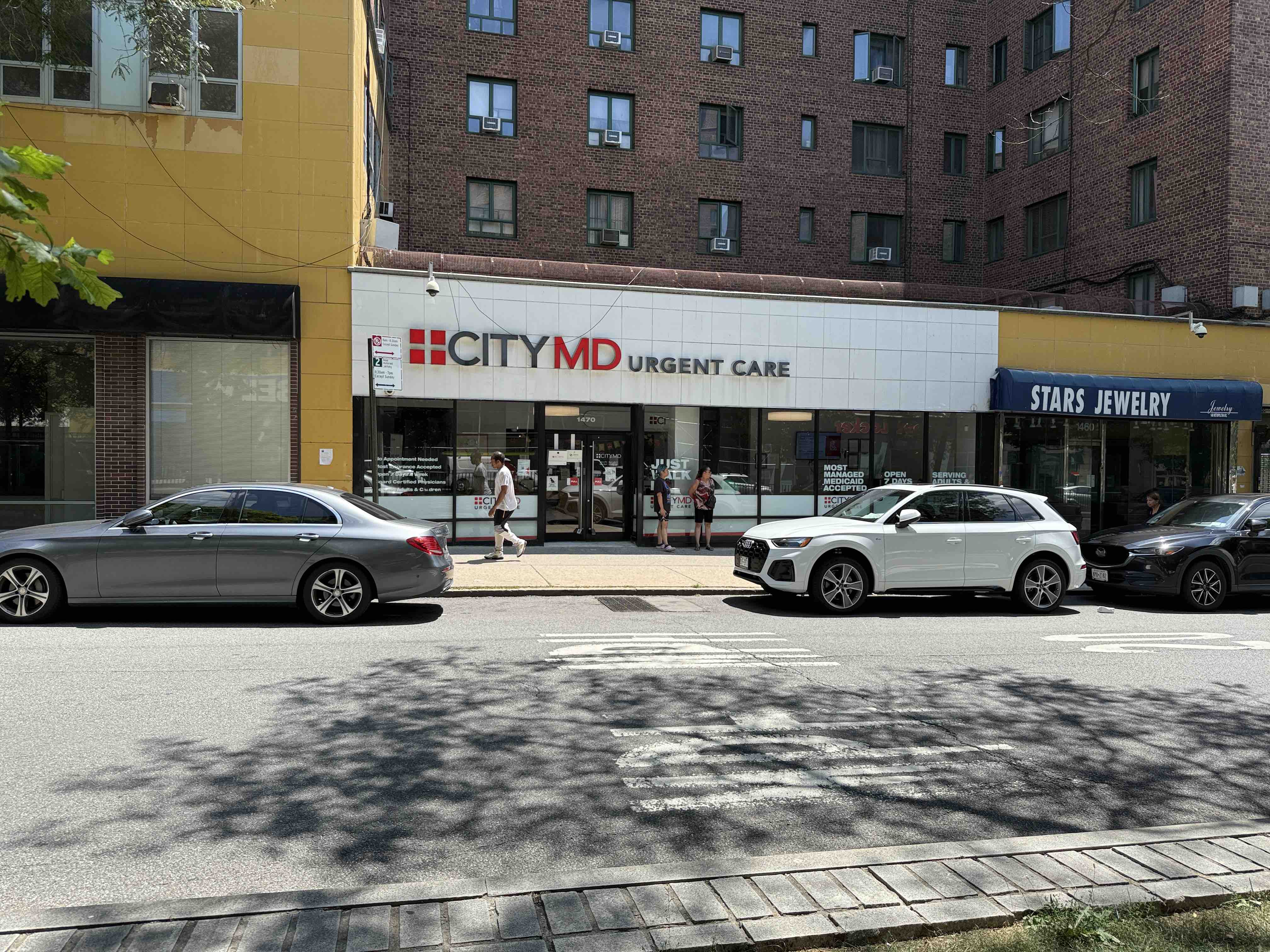 Retail entrance in Parkchester