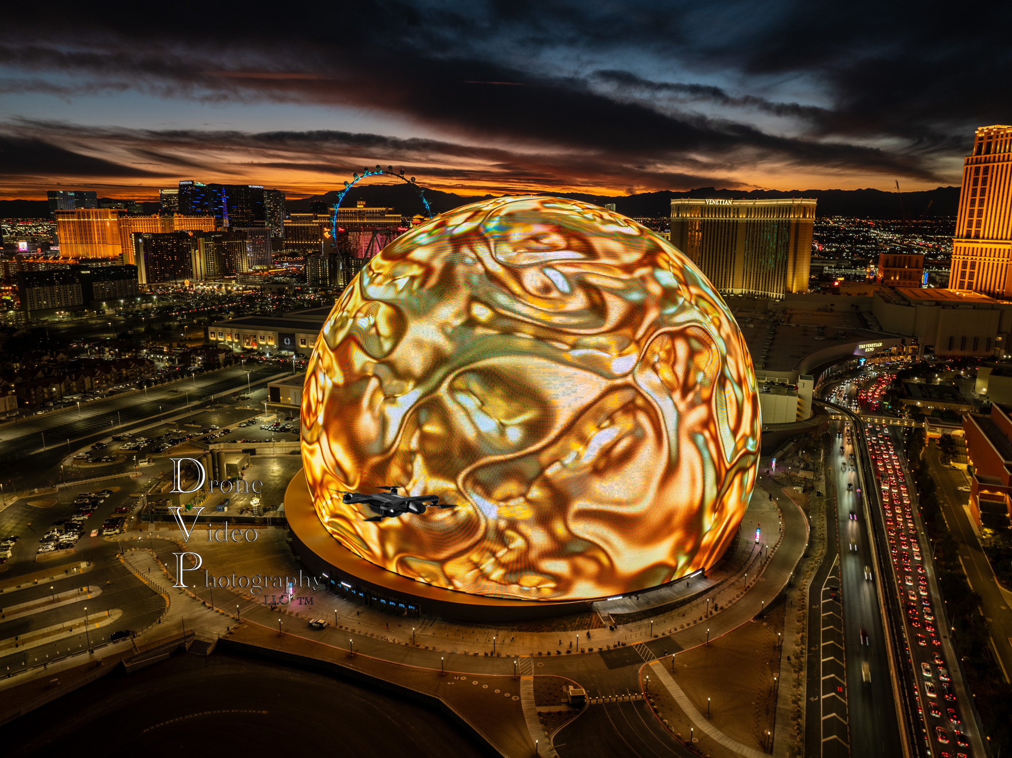 Drone Video Photography LLC, Las Vegas Sphere