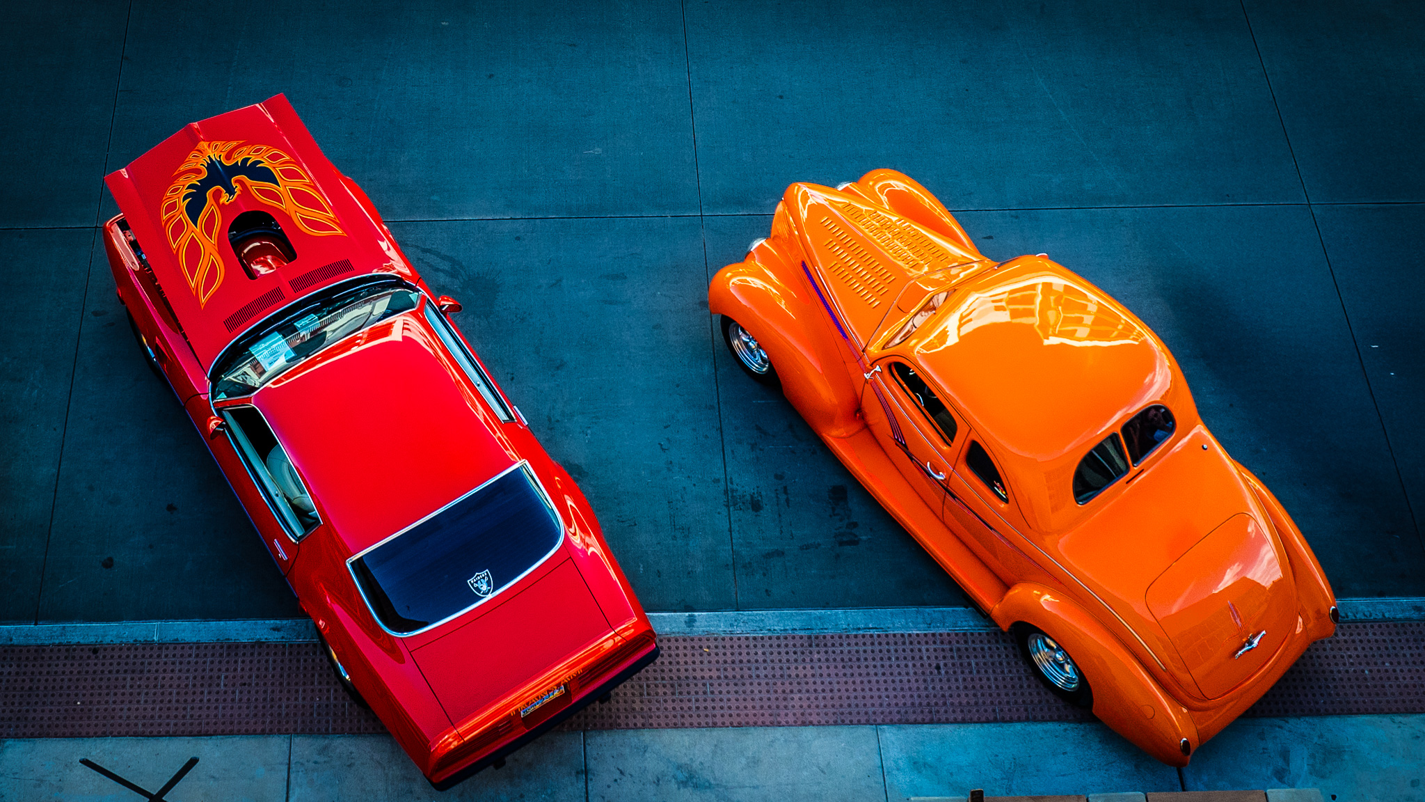 Drone Video Photography LLC, Henderson Hot Rod Days, Aerial Photo of Hot Rods
