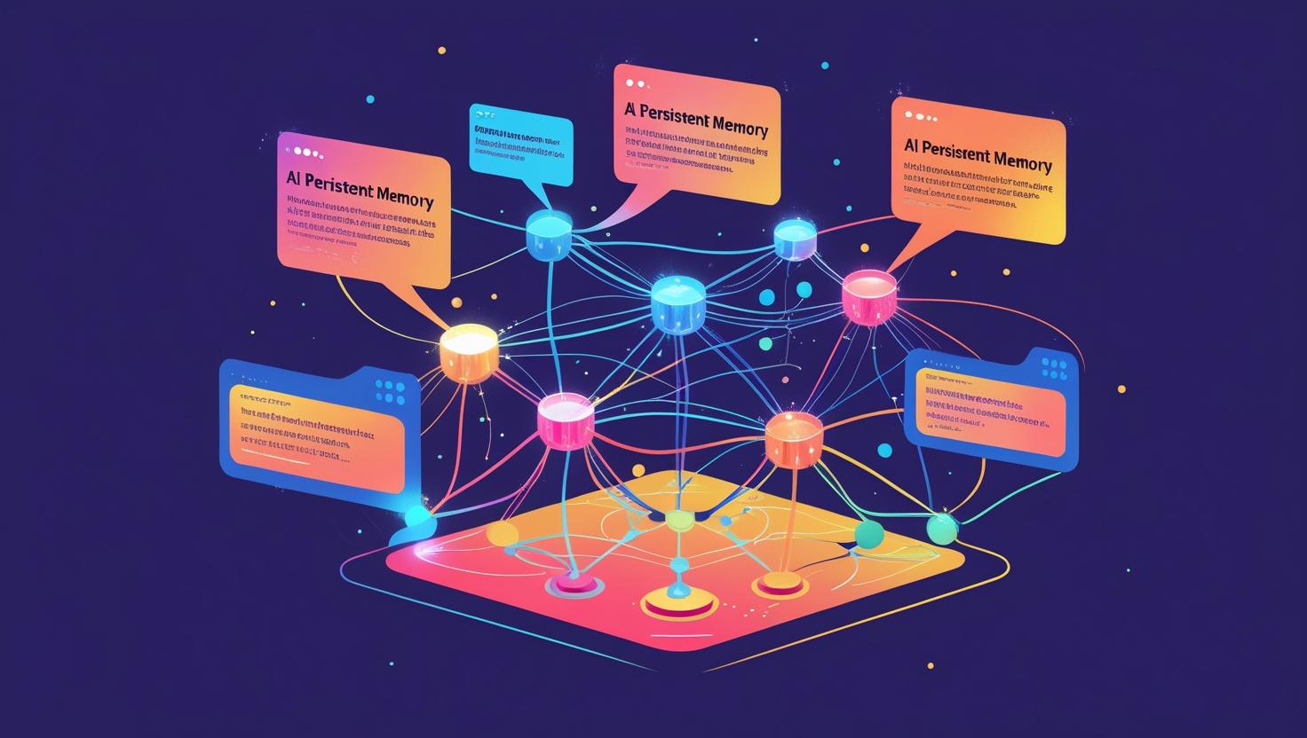 Graphic showing AI storing customer notes in a database and referencing them across multiple sessions. Graphic showing AI storing customer notes in a database and referencing them across multiple sessions.