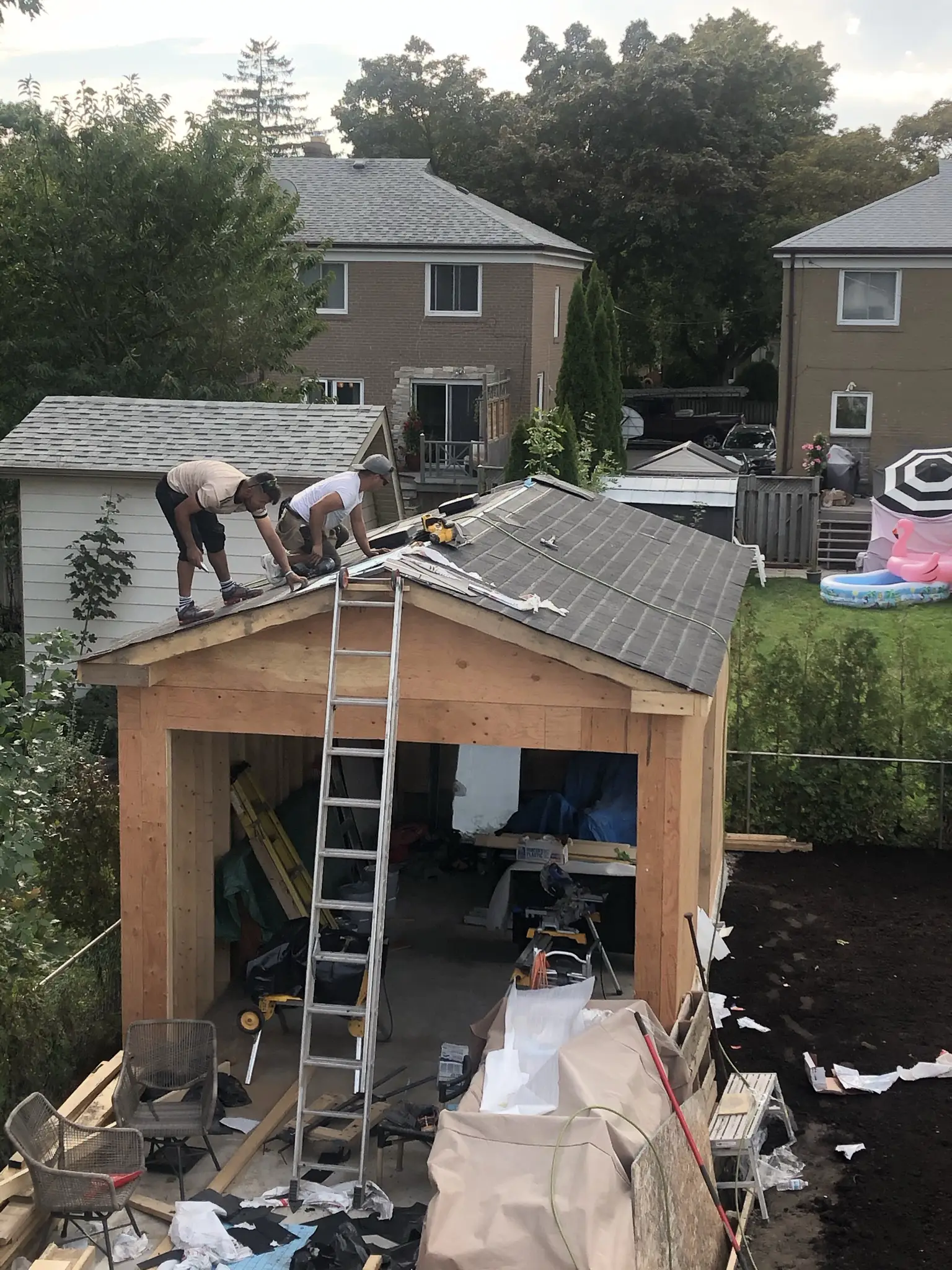 Build 4 Outdoors- Garage Build Toronto - Roof Installation Build 4 Outdoors- Garage Build Toronto - Roof Installation