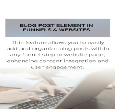 Blog Post Element In Funnels & Websites