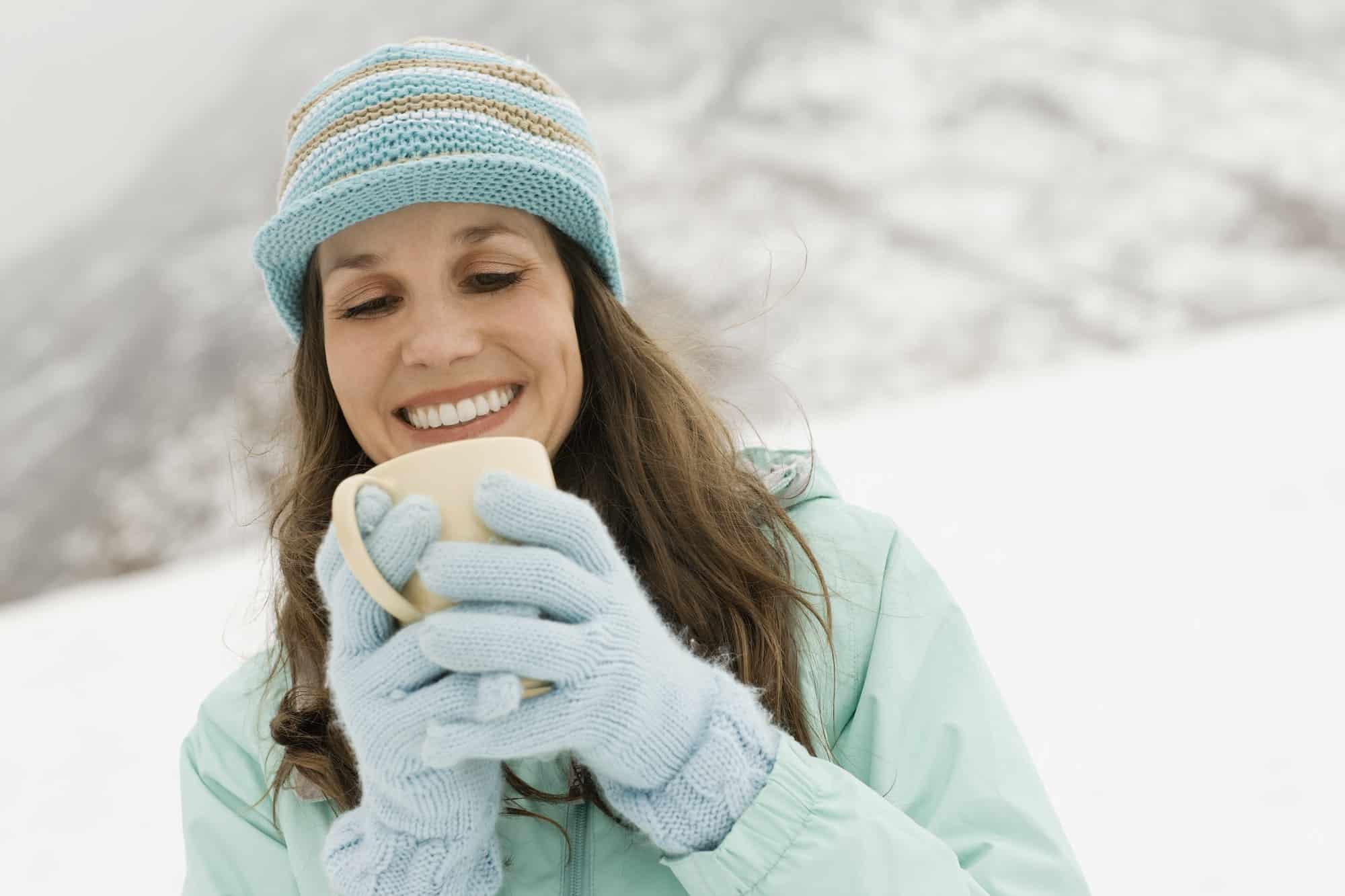 drinking in snow drinking in snow