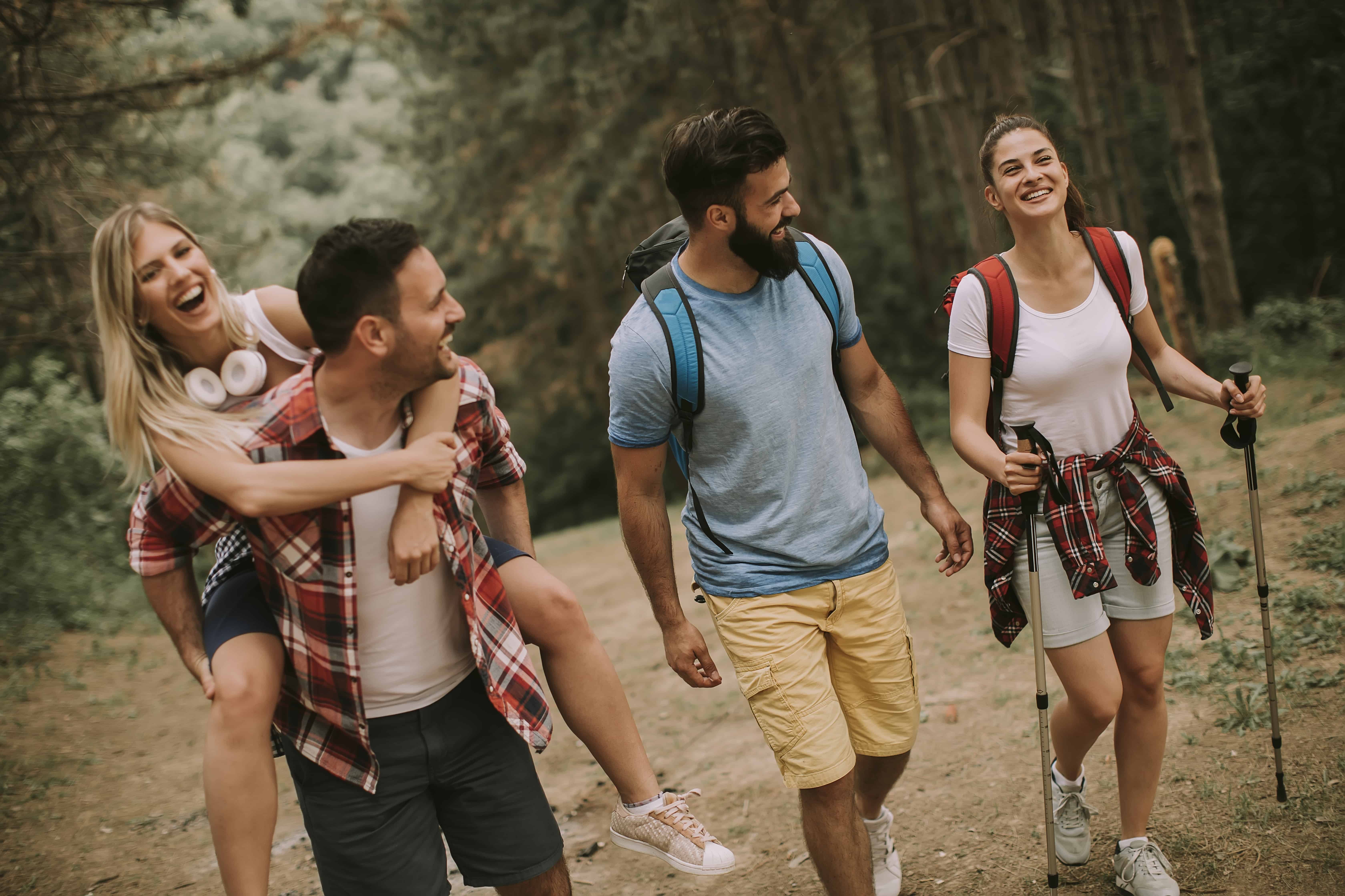 group of people walking