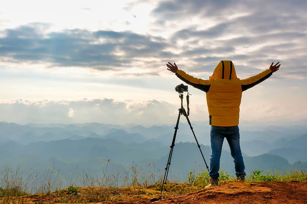 photographer with views