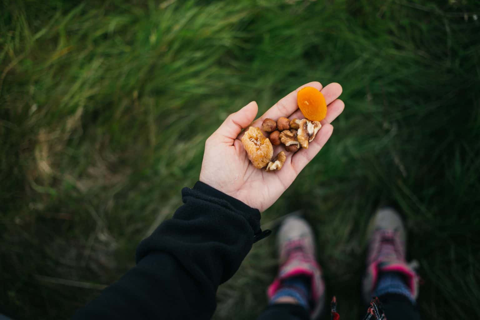 hand with nuts