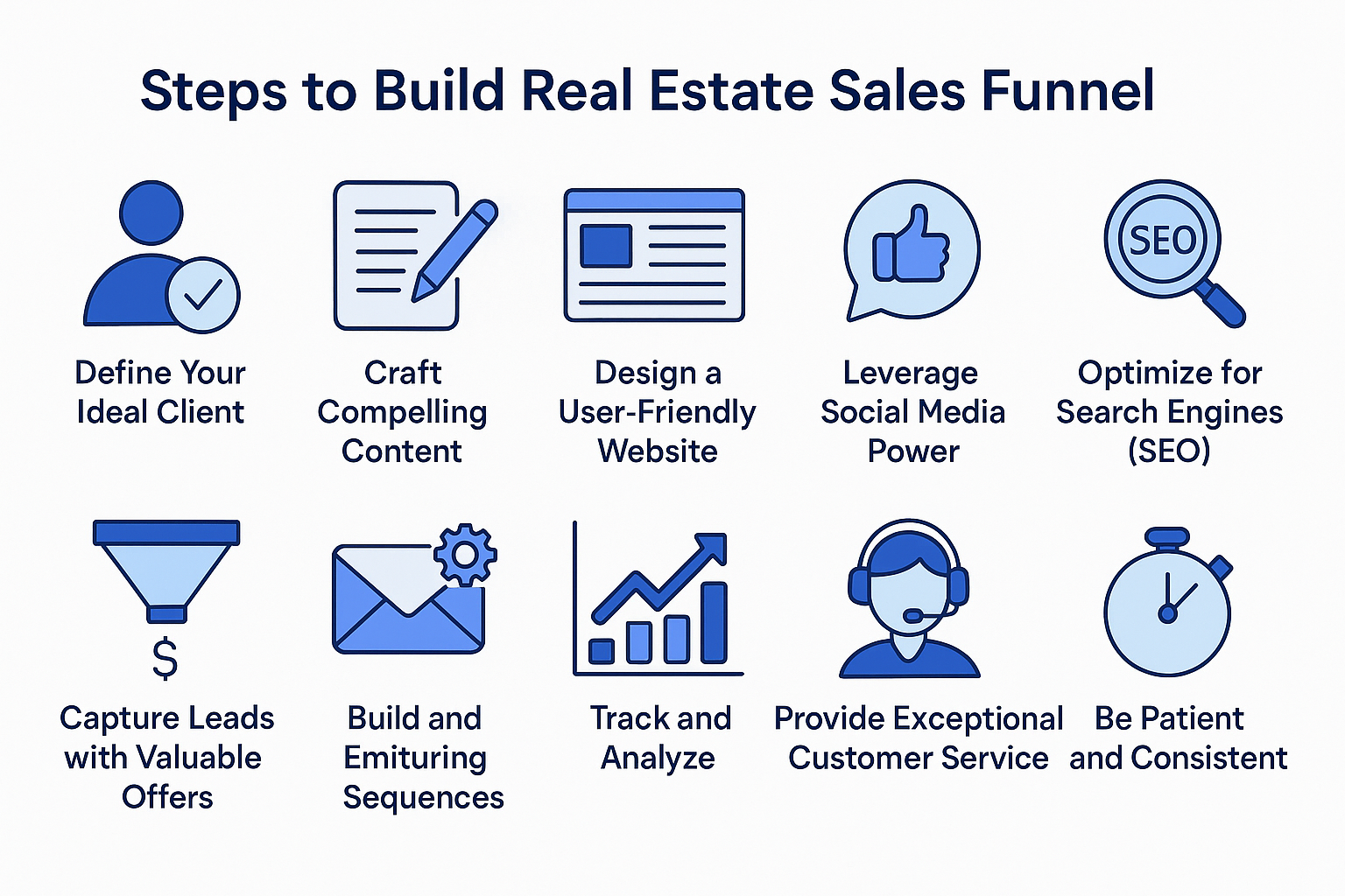 Steps to Build Real Estate Sales Funnel Steps to Build Real Estate Sales Funnel