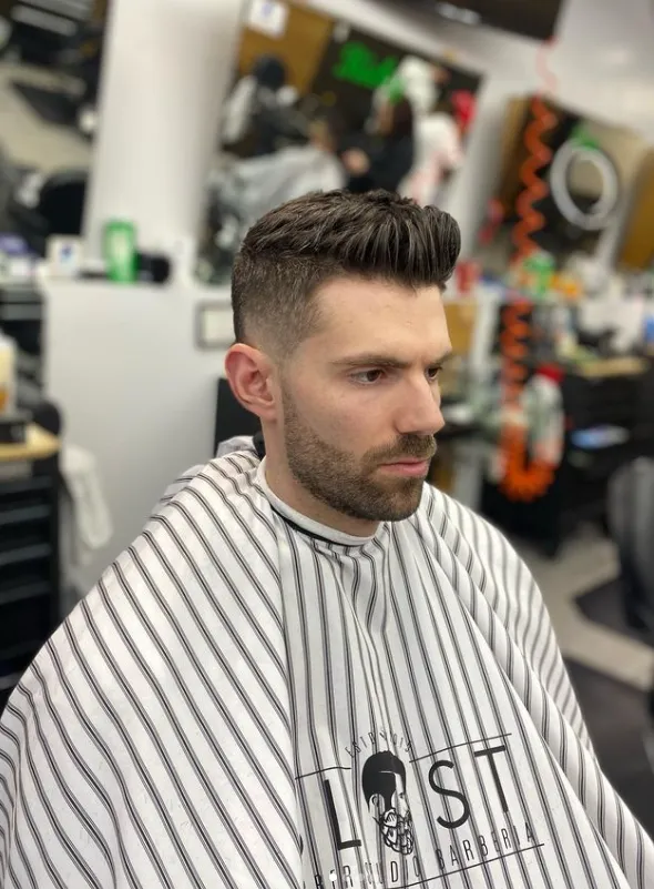 A finished professional hairstyle