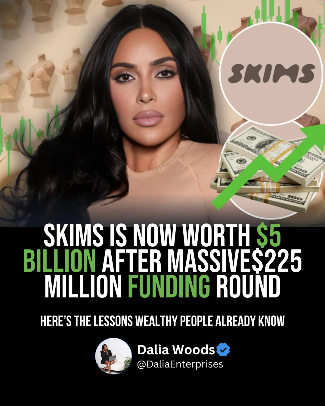 Image of Kim Kardashian SKIMS now worth $5B