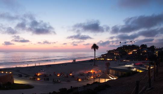 Fire Pits on Moonlight State Beach