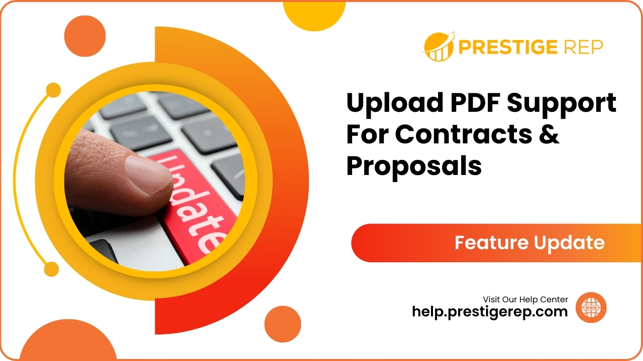 Upload PDF Support For Contracts & Proposals