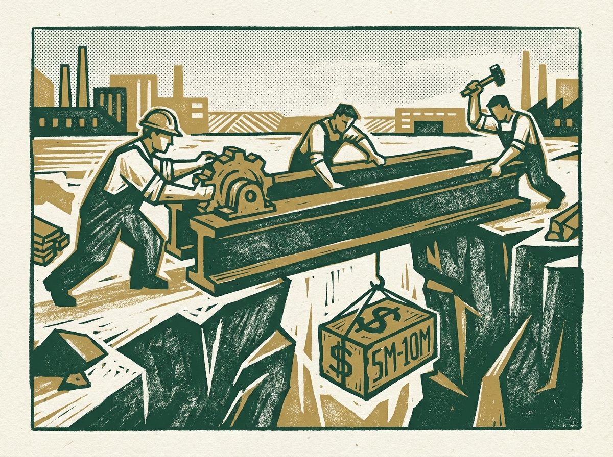 Revenue growth chart illustrating the $5M-$10M financial inflection point