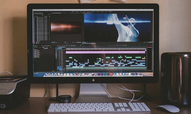 video editing screen