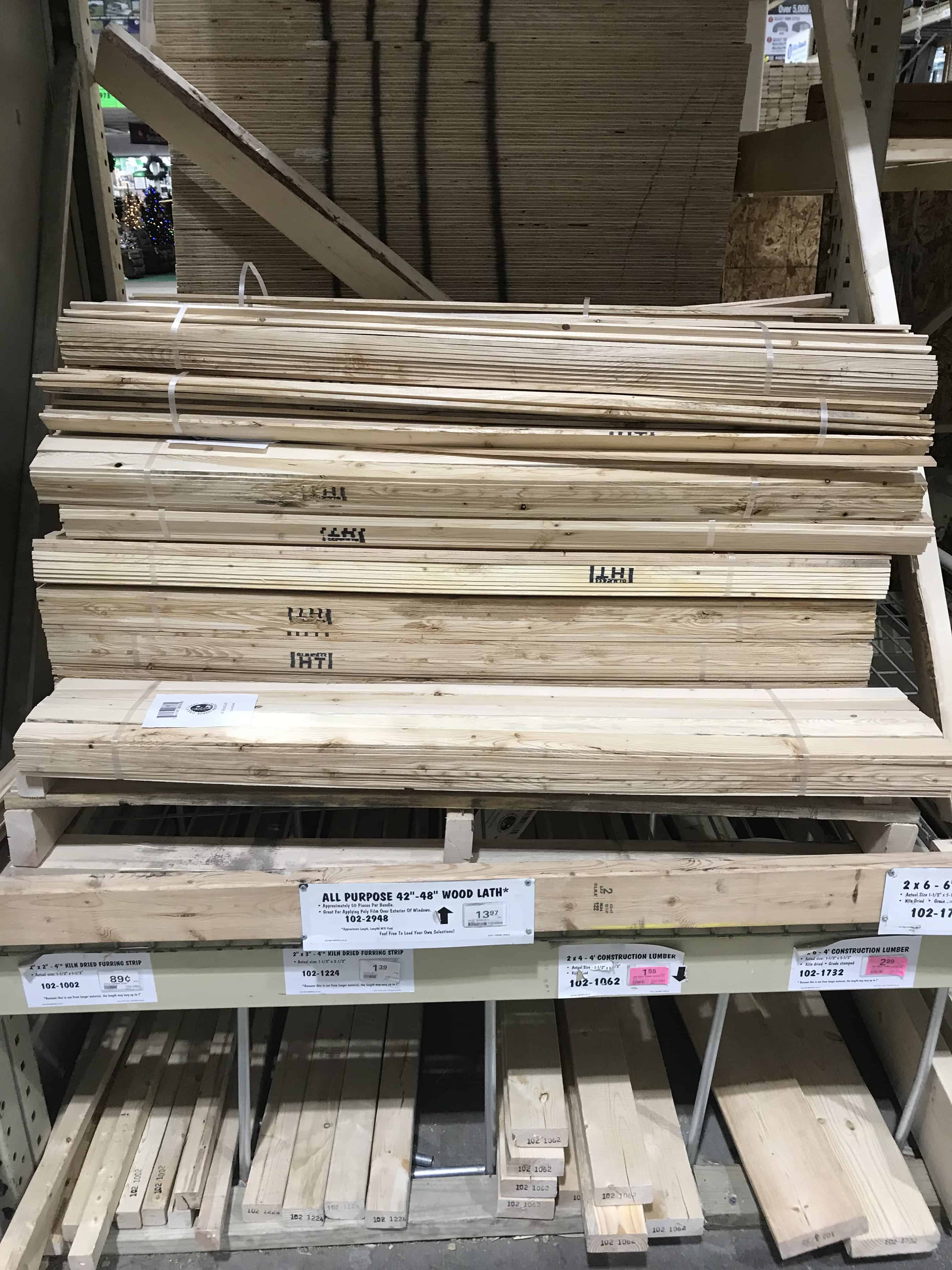 lumber in a lumberyard