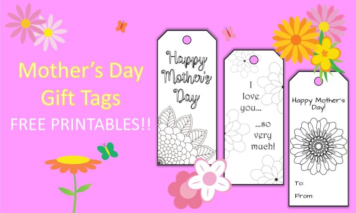 mother's day gift tags
