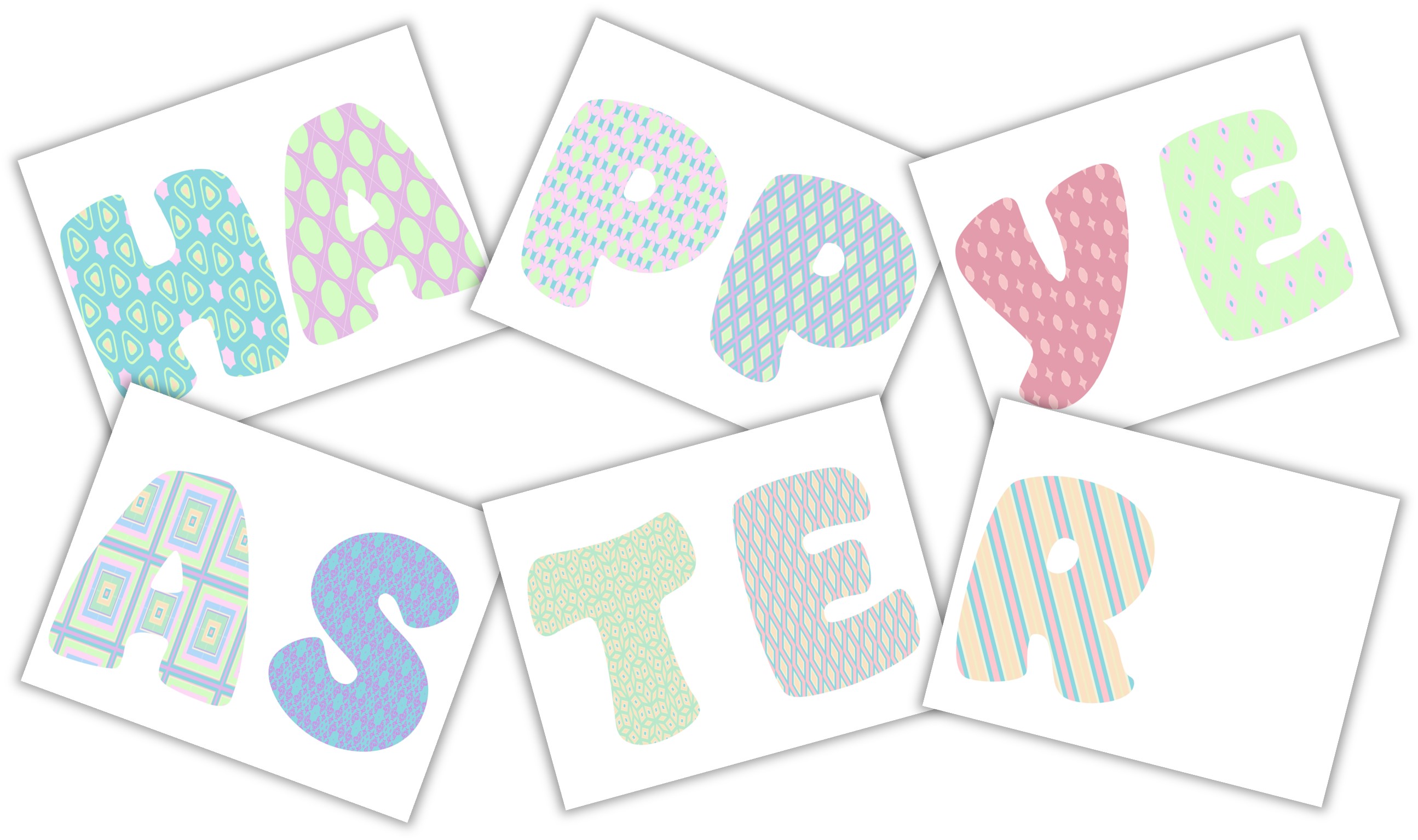 happy easter letter banner