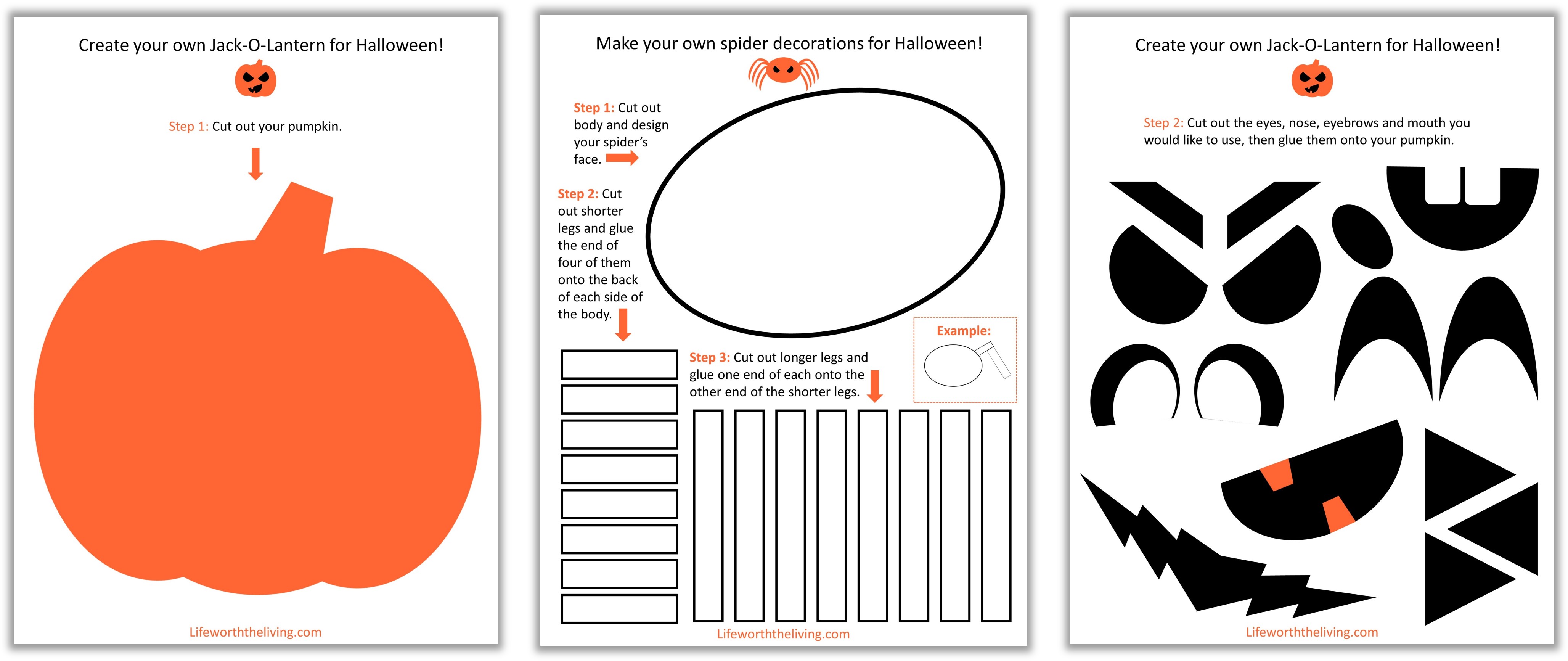 Printable halloween crafts