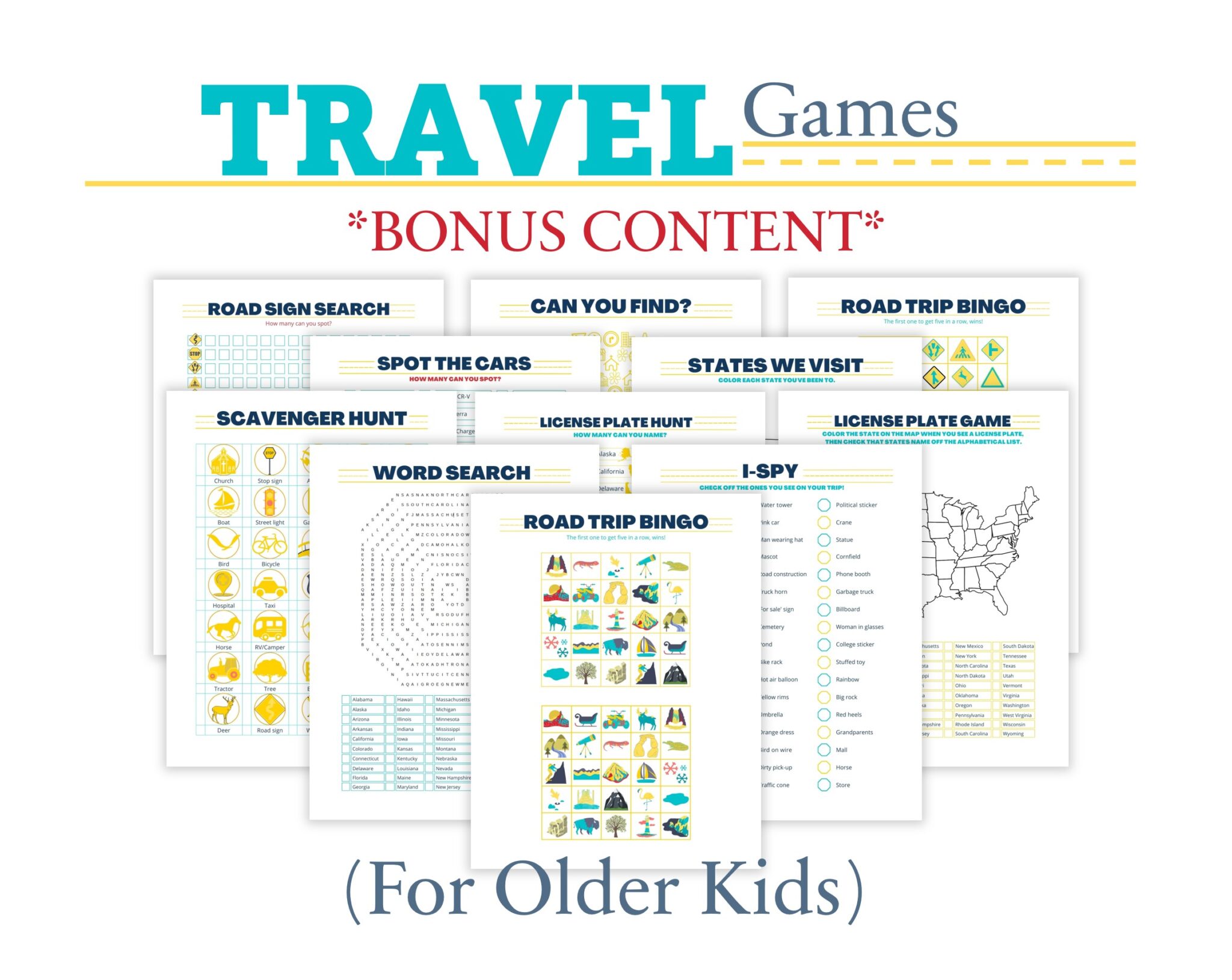 travel games for older kids