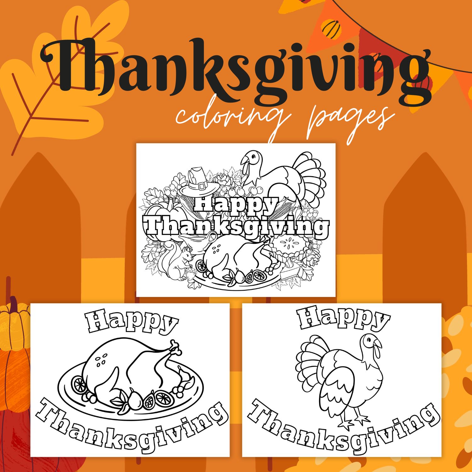 thanksgiving coloring pages