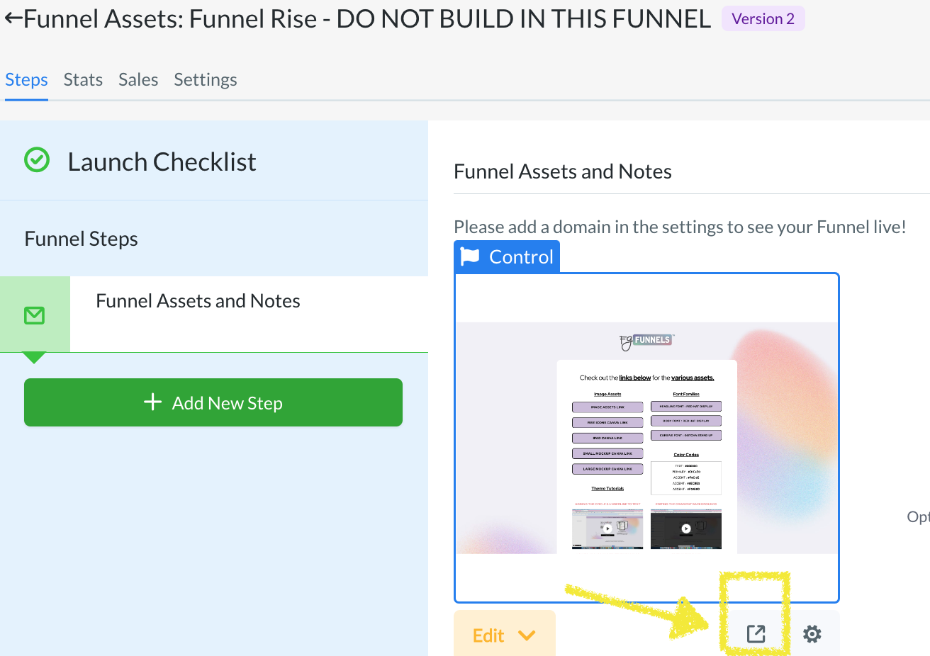 Preview the assets for your Funnel Drop