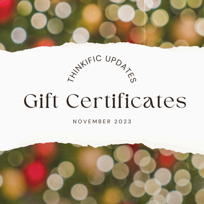 Sell more with Courses with Gift Certificates