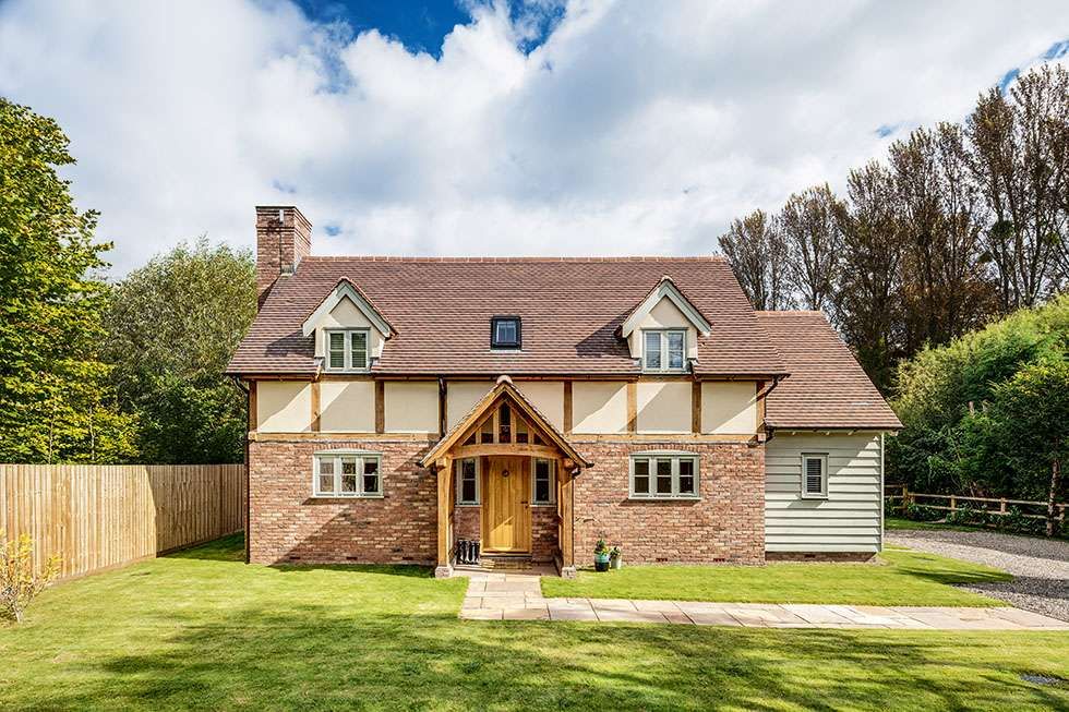 Timber frame house